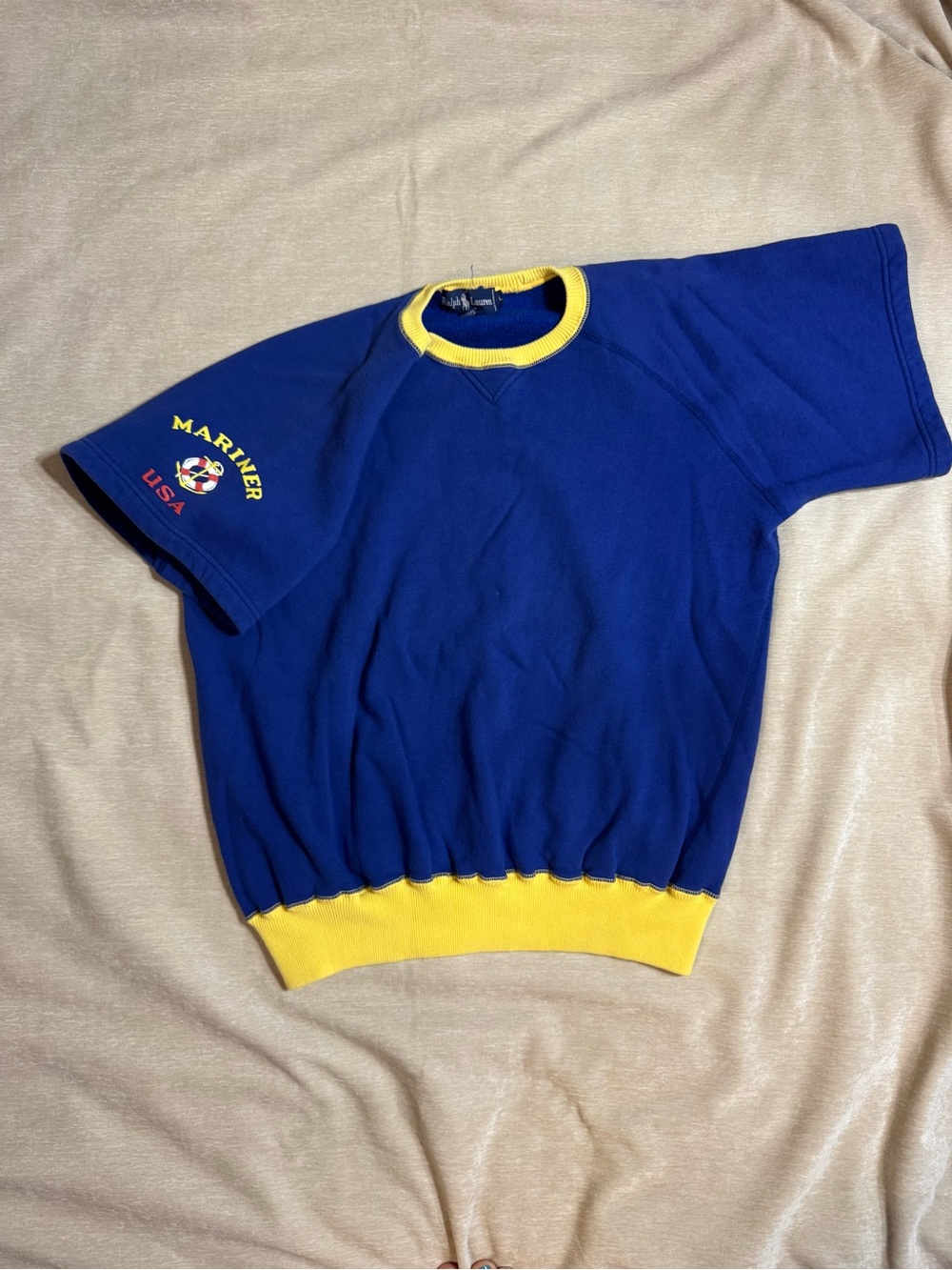 Unisex Vintage Ralph Lauren Short Sleeve Sweatshirt
